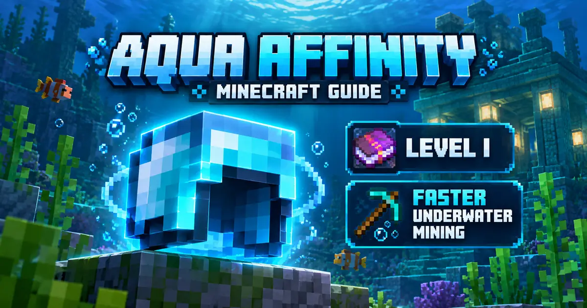 Aqua Affinity Minecraft: What It Does and How to Get It