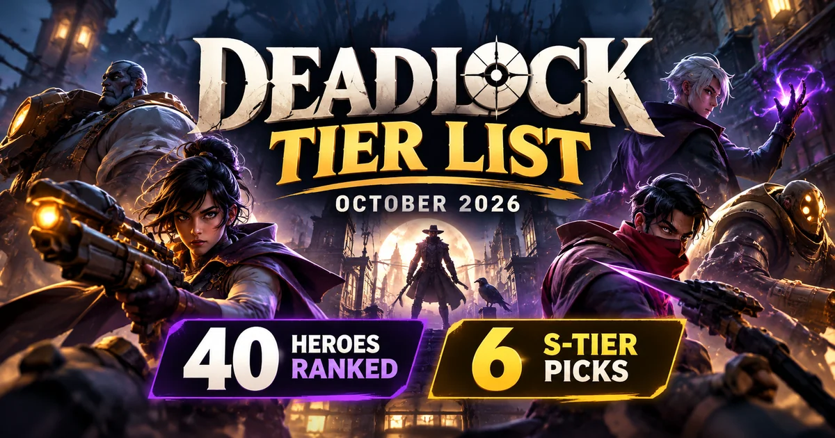 Deadlock Tier List: Every Hero Ranked for the Mind the Birds! Patch (October 2026)