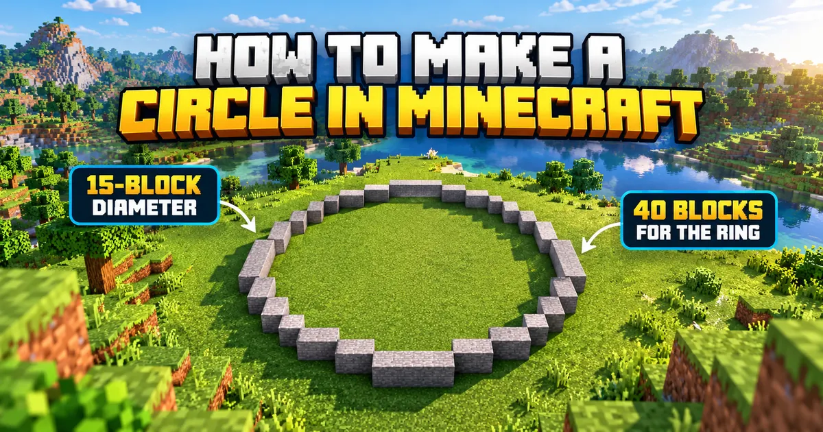How to Make a Circle in Minecraft