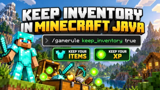 How to Turn On Keep Inventory in Minecraft Java