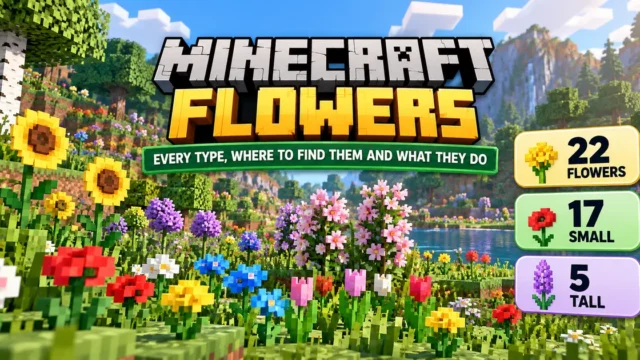 Minecraft Flowers: Every Type, Where to Find Them and What They Do