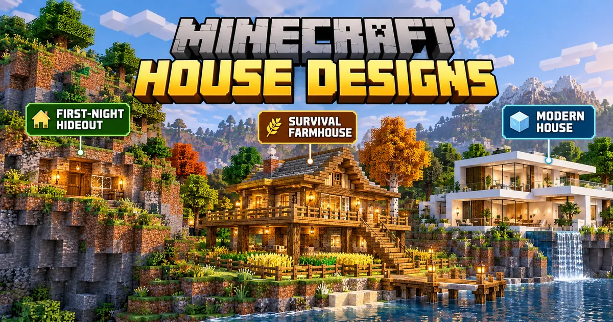 Minecraft House Designs That Work in Java 26.3 and Bedrock 26.50