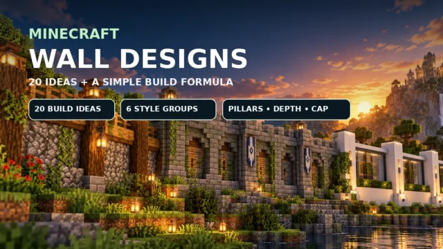 Minecraft Wall Designs: 20 Ideas and a Formula That Works