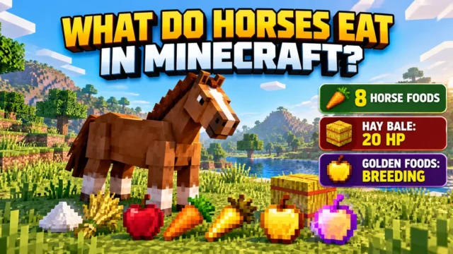 What Do Horses Eat in Minecraft? Every Food and What It Does