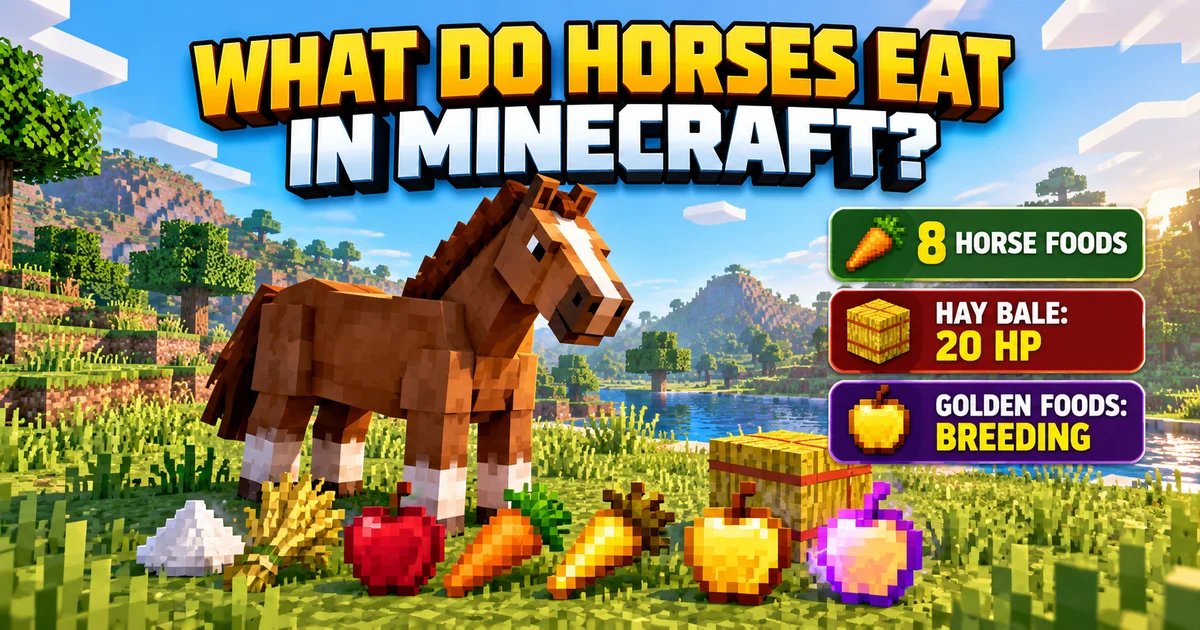 What Do Horses Eat in Minecraft? Every Food and What It Does