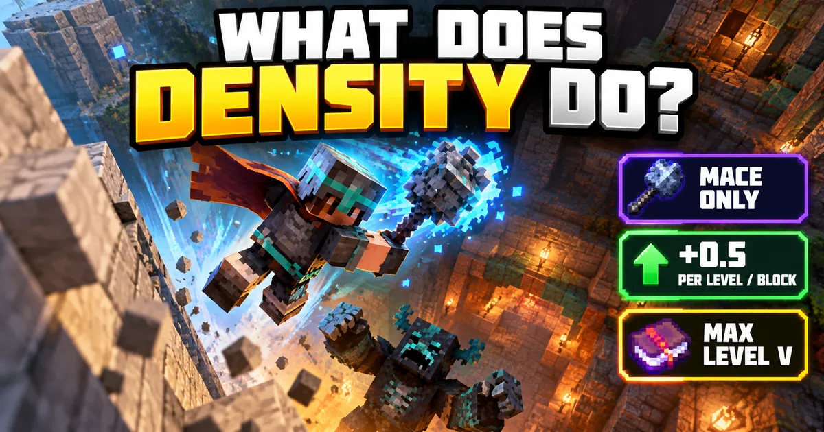 What Does Density Do in Minecraft? The Mace Enchantment Explained